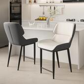 2025新款 椅子休轻JGX简用约餐椅家餐厅闲靠奢背椅子商用现代岛台