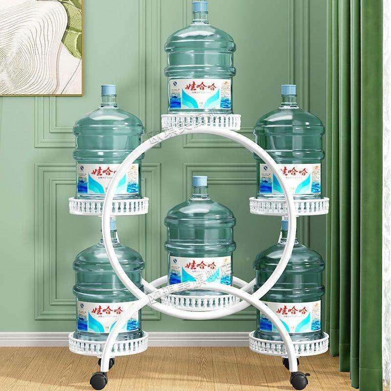 花室内旋转架子厅落地式阳轮台花架多层圆客形带物移动铁艺摆放置