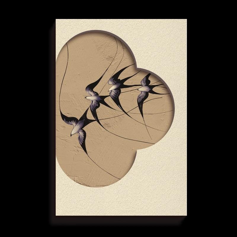 2025新款中立复体法式古古玄关装饰VVE画过道走廊客厅挂画光壁灯