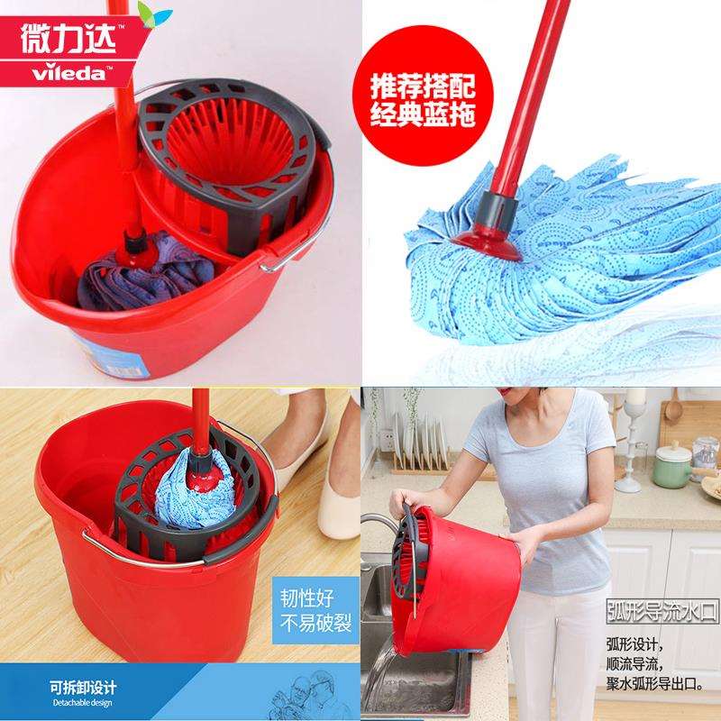 拖6B76拖把桶拧干水器老式拖把墩布挤桶免488手洗拖清把布洗拧