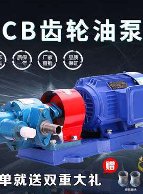 齿轮油泵CB齿8轮泵整机单相220V机0油泵K液压泵三相3V高压自VJO吸