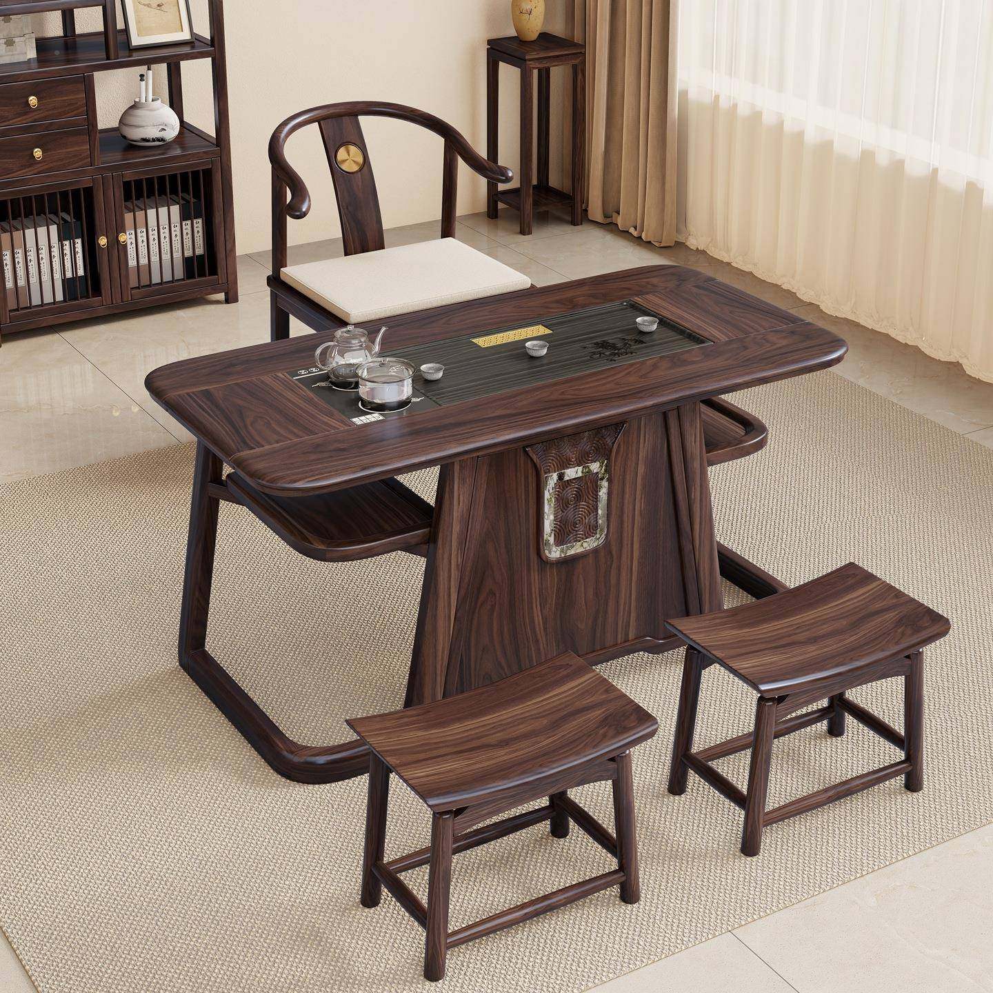 阳台茶桌小户型实木茶桌新中茶式桌用茶小茶桌客厅原木怡然桌家椅,农机/农具/农膜,其它农用工具,淘宝优惠券,粉丝福利购,淘宝优惠卷