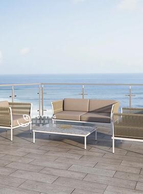 户沙发XJH庭院防露台阳台三人休闲沙客厅组合室外藤椅藤编发防水