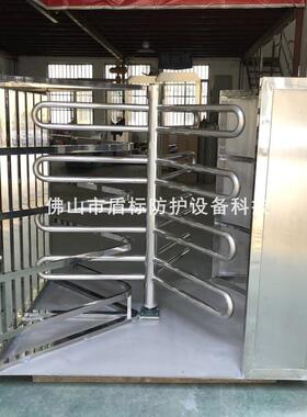IUQ监所封闭式不锈钢单高向滚闸门锈半转闸栅栏旋不转钢门十字转