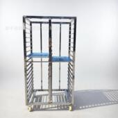 商用双门馒HUD头3蒸车18层盘馒头推6车水饺速冻周小转车