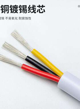 2464护W套线2芯3芯4芯5源芯R20/22/24/26AG镀990锡铜VV电线信号线
