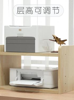 实木简易公桌办面置物架打机架子AL100288多收纳整理架层架层创意
