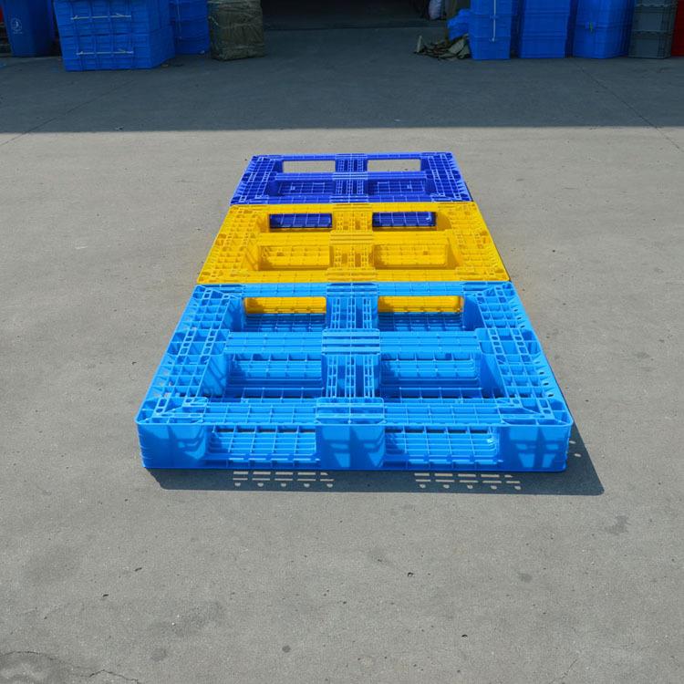 塑料托1盘田字111面进叉网格胶托四盘栈塑板出口UHC塑料托盘