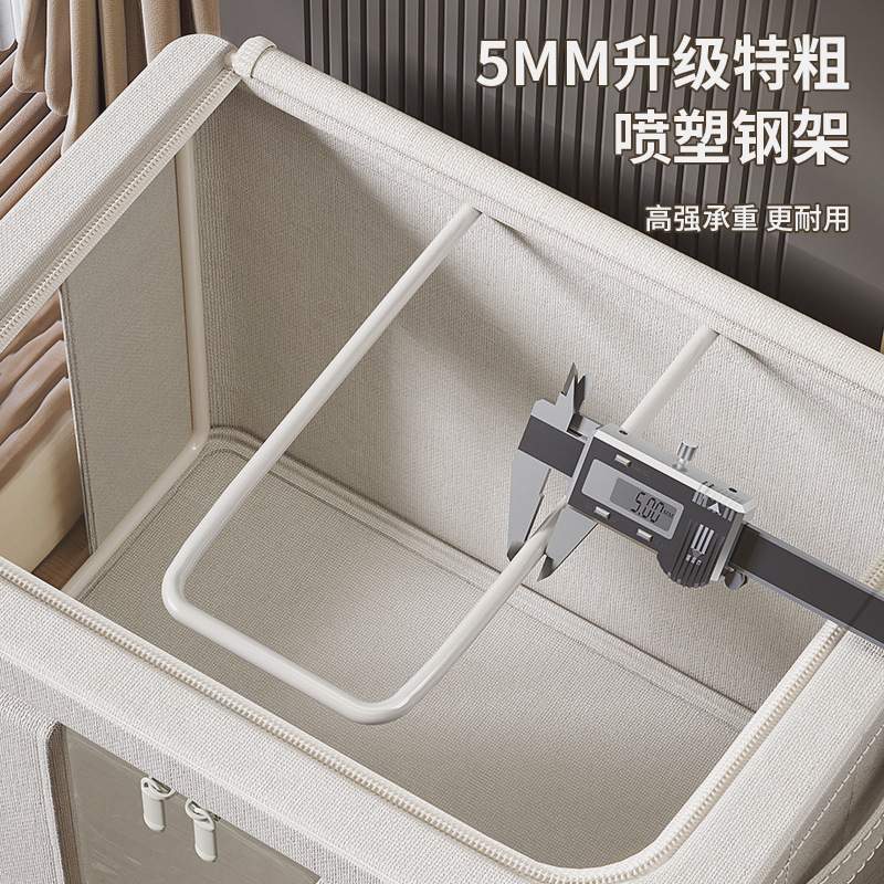 现货衣物收纳箱家用抽屉式布艺衣柜衣服分层隔收纳储物箱子整理盒