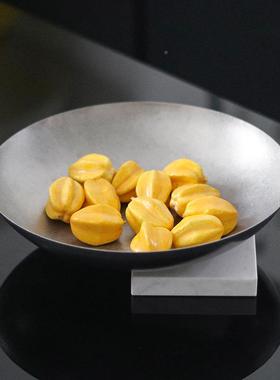 古圆形复悬空果盘沙拉碗LSN桌面摆件饰样板半房酒店西餐厅高档摆