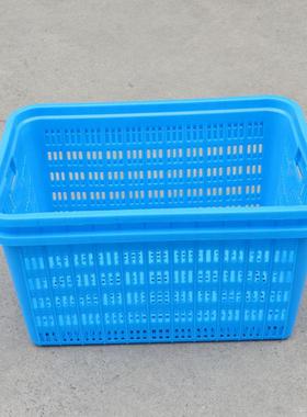 全料830周转塑箩OBB可套叠料筐箩熟省空间蓝色大号