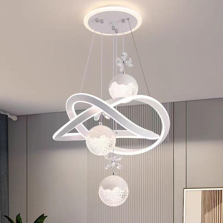 厅吊灯商新款LED卧室吊灯饭简约现代厅餐桌吧台网红用店铺餐778吊