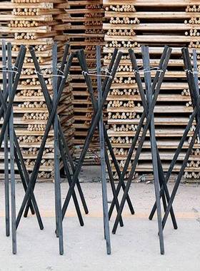 业PJS三脚架花艺架开张开花篮花支架实木黑色三角架花店插架子花