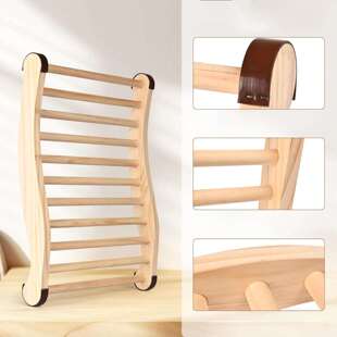 现货木制桑拿房S型靠背波浪形汗蒸房后依背枕头汗蒸房靠背配件