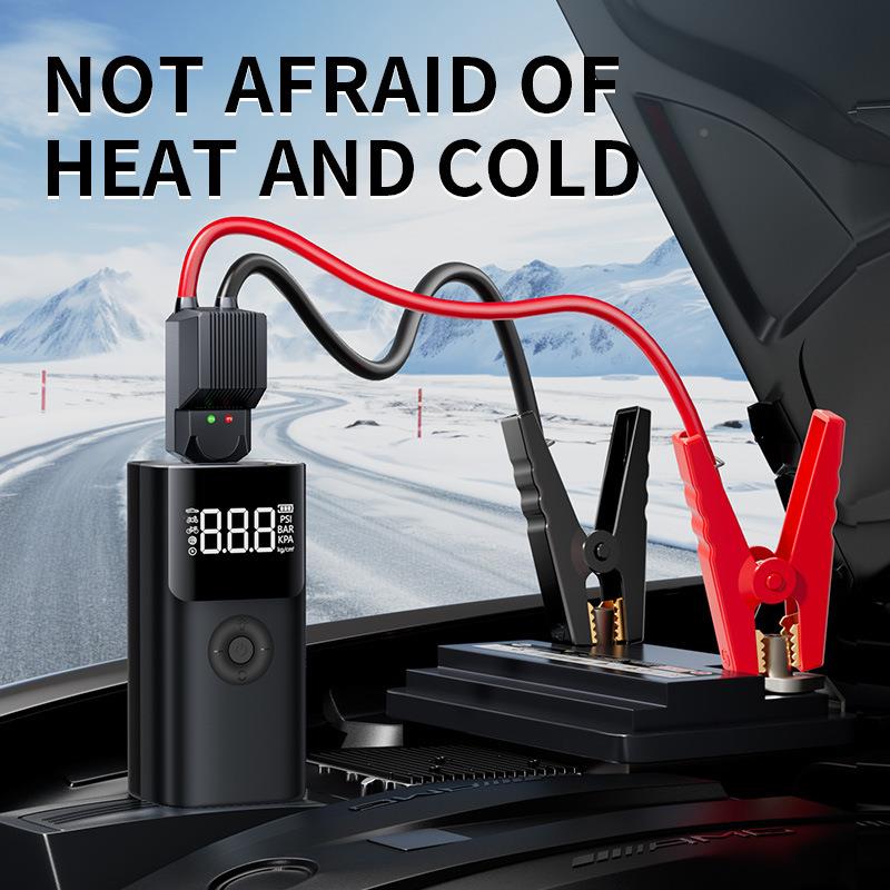 跨境713新品汽车应动急动电源充气泵一体电宝多功搭能电启瓶打火