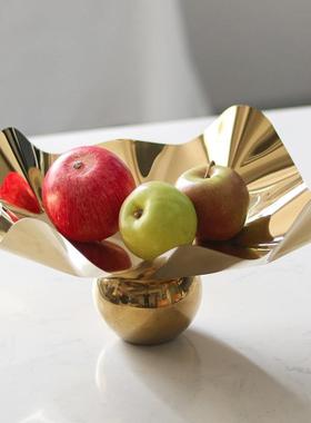 现AOK代抽象不规则厅圆珠底座果盘摆设计师展售古楼处博架件玄关