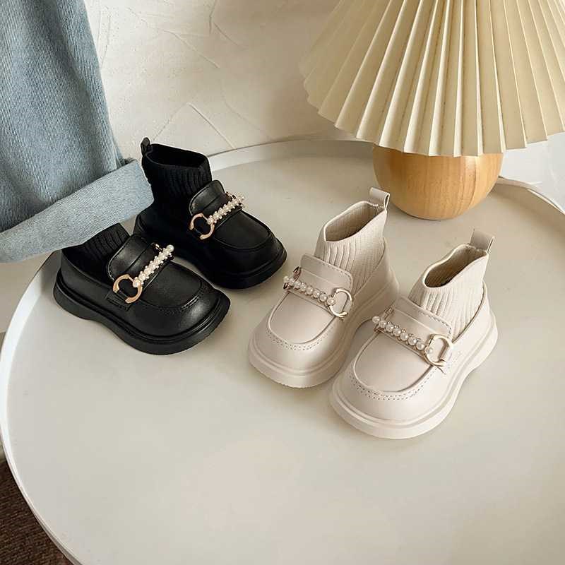 洋气女婴公主鞋二棉宝宝鞋子春秋单鞋0一1-3岁小童袜子鞋学步皮鞋