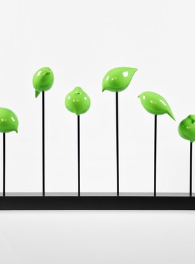 欧式软装家居工艺品客厅卧室桌面玄关莺鸟动物摆件北欧简约摆件