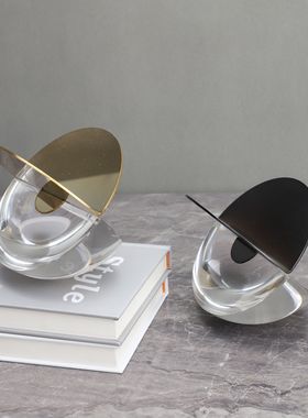 新中式西瓜合金样板房售楼部卧室客厅餐厅书房桌面家居玄关摆件