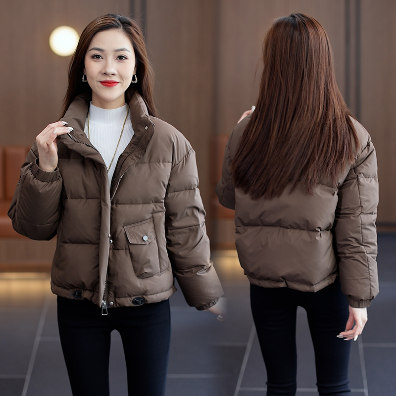 小个子羽绒棉服女冬季2025今年流行新款爆款时尚短款立领保暖外套