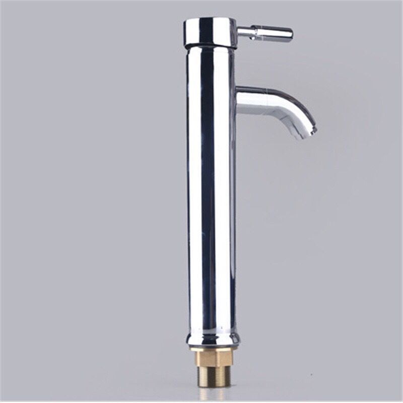 加高不锈钢高湾水龙头面盆冷热四方单孔洗脸盆洗手池台上盆龙头