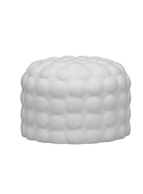 现代简约白色圆形树脂工艺品蒙古包创意家居居家客厅软装饰品摆件