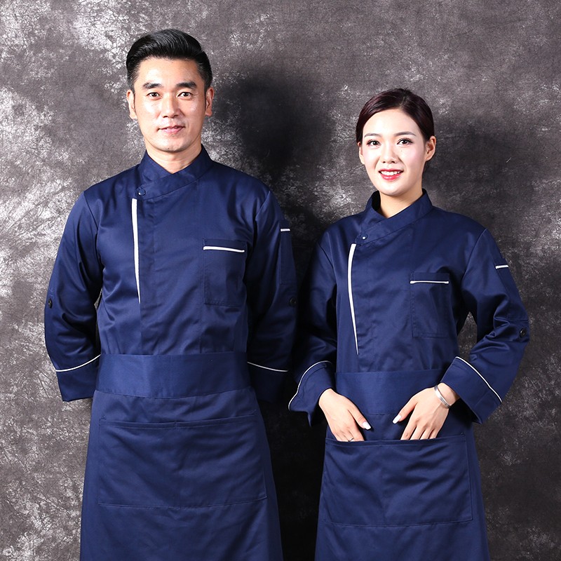 厨师工作服男长袖短袖后厨房餐饮酒店饭店秋冬季工衣制服套装定制