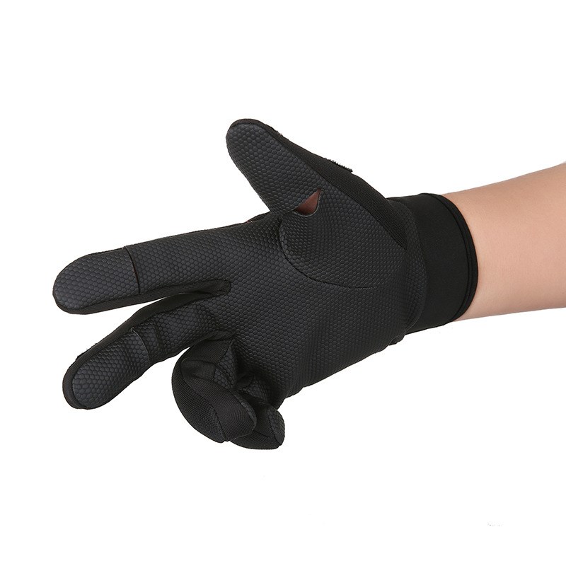 户外钓鱼全指漏三指防滑手套防滑五指御寒保暖防风骑行春秋手套