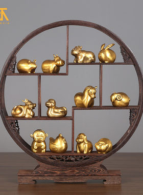 十二生肖摆件鼠牛虎兔龙蛇马羊猴鸡狗猪生日礼品生肖卡通牛吉祥物