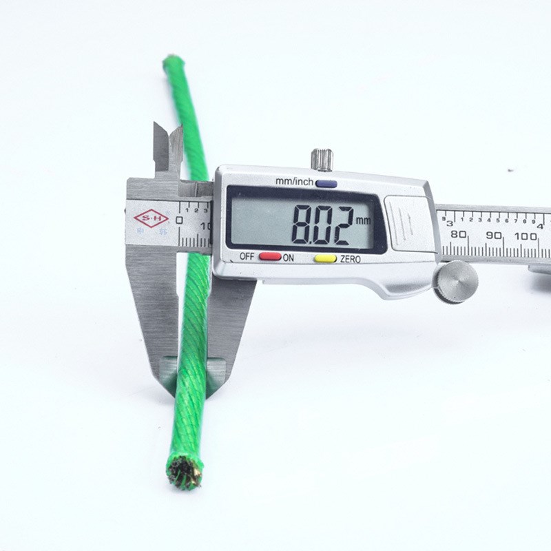 厂家供应8mm绿色带皮钢丝绳涂塑钢丝绳包塑钢丝绳晾衣绳pvc镀锌