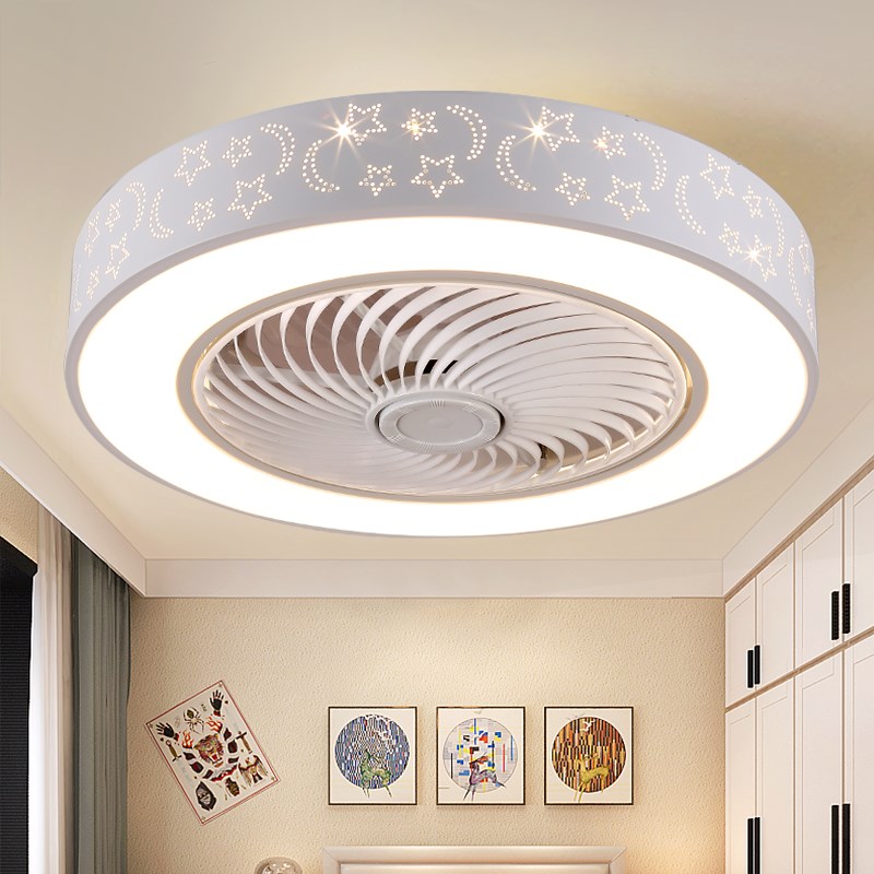 简约现代卧室吸顶风扇灯吊扇灯餐厅客厅吊灯家用电扇灯灯扇一体