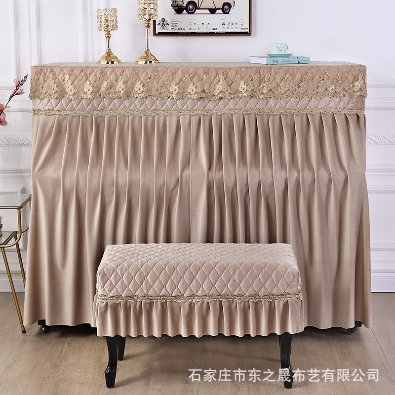 布艺钢琴全罩北欧盖巾印花韩国钢琴套子防尘罩钢琴琴罩全罩半开款