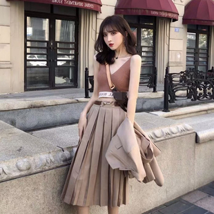 套装 成熟西装 女 时尚 网红洋气三件套裙小个子减龄穿搭轻熟显瘦韩版