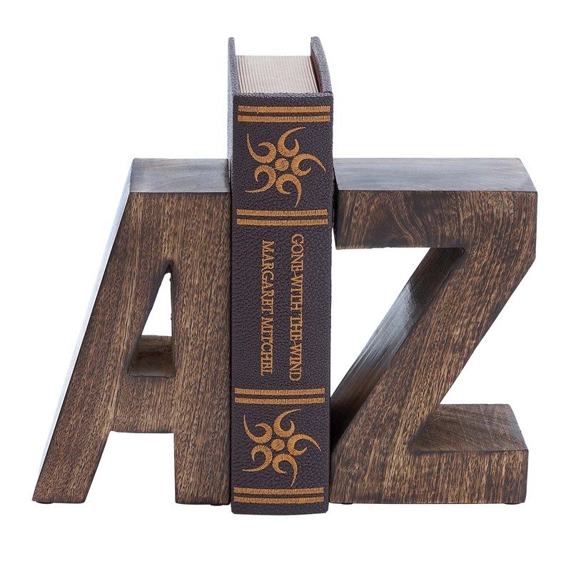 欧式古典字母造型创意书立摆件 办公书房工艺品书挡装饰书靠摆设