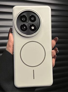 适用一加ACE5手机壳新款一加13磁吸1+ace5pro大孔磨砂Ace3全包防摔oneplusAce2高级感1加12R简约肤感超薄硬壳