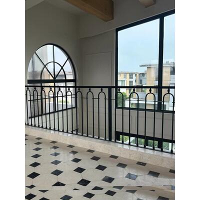 欧式阳台护栏楼梯扶手家用室内现代围栏简约飘窗铁艺楼廊栏杆阁楼