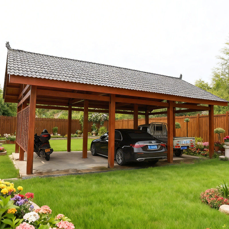 户外农村私家庭院停车棚子家用汽车遮阳棚遮雨棚室外车位防雨车库