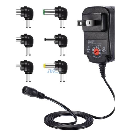 12W可调电源电压适配器多功能变压器3V4.5V5V6V7.5V9V12V充电器