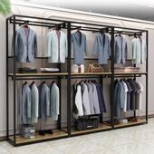 女装 展示架可调节衣服架子挂衣架男装 店靠墙陈列货架 店落地式 服装