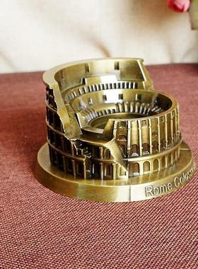 耀沙古罗马竞技场斗兽场金属世界建筑模型家居吧装饰创意礼盒