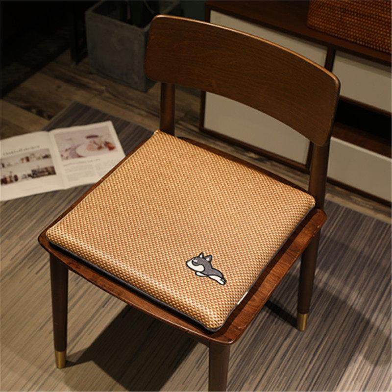 夏季凉席坐垫办公室久坐椅子学生椅垫沙发薄屁垫凳子餐椅汽车地上