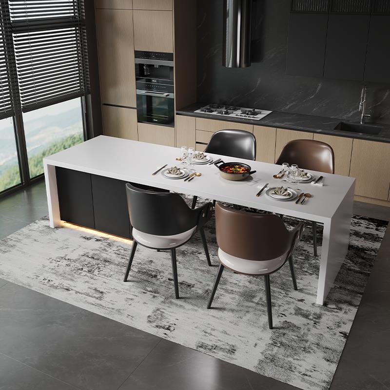 齐平岛台岛台餐桌2025新款小户型岛台倒台岛台定制意式极简可定制