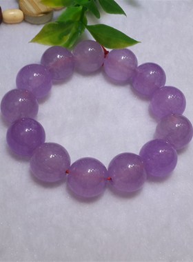 极速天然紫罗兰冰种 玉髓玛瑙 圆珠 16MJM 手錬手串佛珠佛串 男女