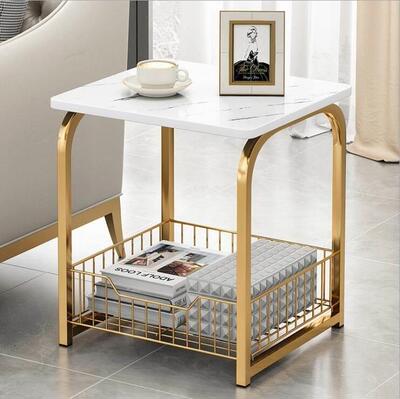 极速客仿厅大理发石边o几角几现代简约沙小茶几边A1181柜方床头飘