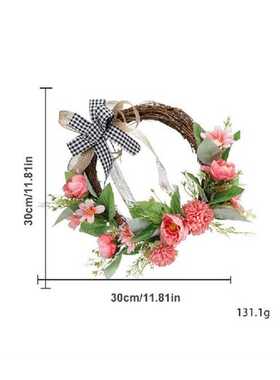 极速Artificial Flower Wreath OutdoorG Decoration Front Door