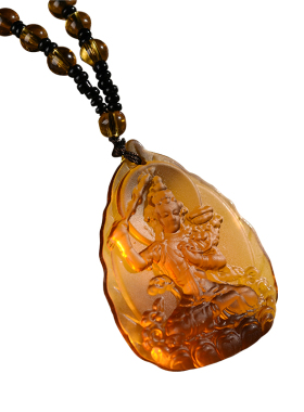 极速五台文化琉璃本命佛女吊坠项链文殊菩萨地R藏王男平安护符饰