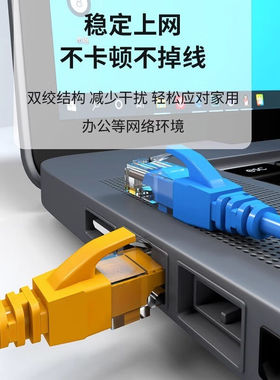 极速六类网线千兆高速宽带线CAzT6类网路工程家用电脑监控跳线8芯