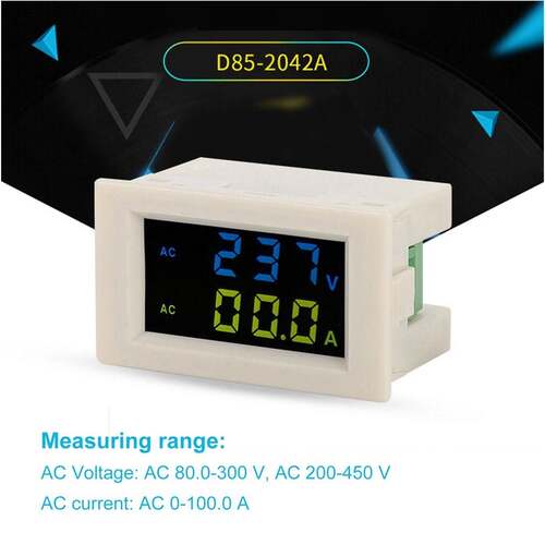 新品D85-2042A Digintal AC Voltage Meters 100A 80~500V Voltme