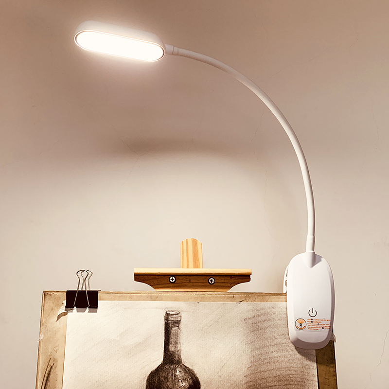 极速床头阅读灯卧室m可夹式护眼灯夹子书桌充电台灯学习专用大学