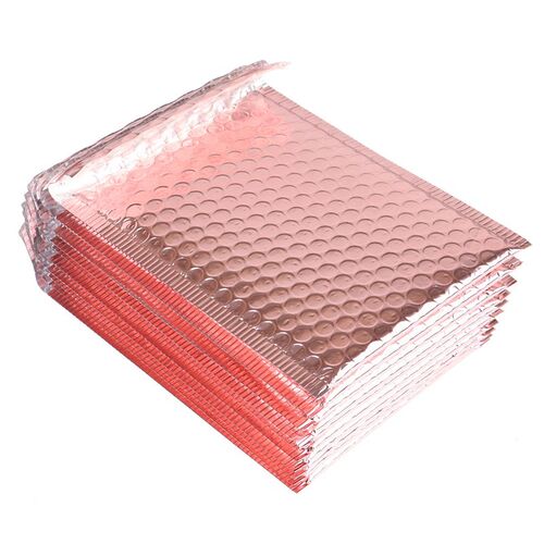 新品10Pcs Rose Gold Bubble Envelop Bubble Mailer UVoor Gift
